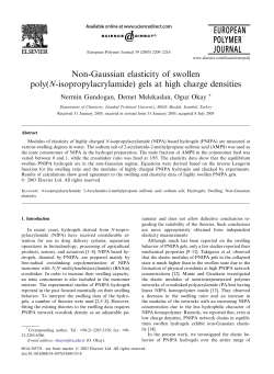 Non-Gaussian elasticity of swollen poly(N