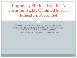 Improving Student Results - Standards Aligned System