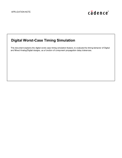 Digital Worst-Case Timing Simulation