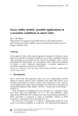 Fuzzy utility models: possible applications in evacuation