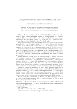 AN EQUICONSISTENCY RESULT ON PARTIAL