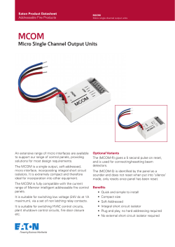 MCOM Micro Single Channel Output Units