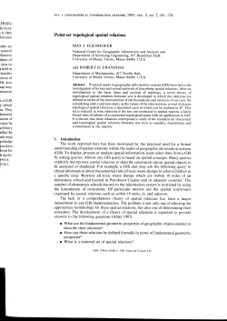 Point-set topological spatial relations