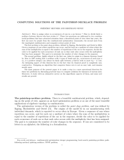 Computing solution of the Paintshop-Necklace problem