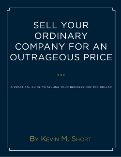 sell your ordinary company for an outrageous price