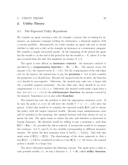 2. Utility Theory 2.1. The Expected Utility Hypothesis