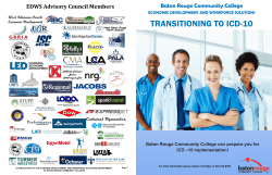 transitioning to icd-10 - Baton Rouge Community College
