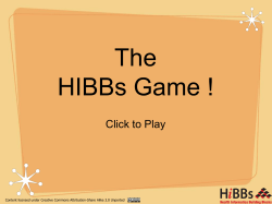 The HIBBs Game !