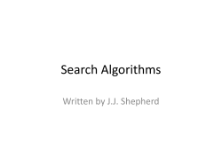 Searching Algorithms and Big Oh