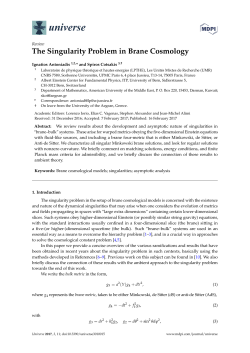 The Singularity Problem in Brane Cosmology