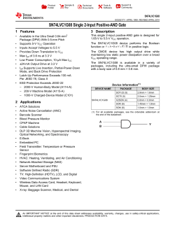SN74LVC1G08 Single 2-Input Positive