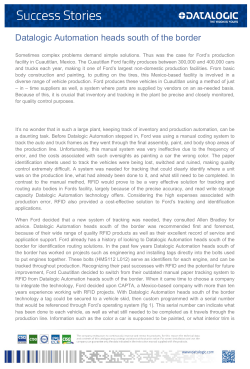 Datalogic Automation heads south of the border