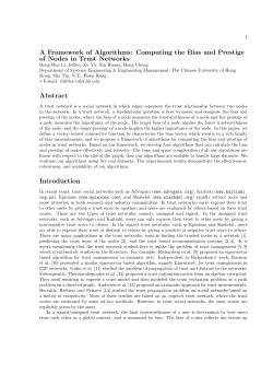 A Framework of Algorithms: Computing the Bias and Prestige of