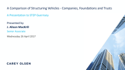A Comparison of Structuring Vehicles