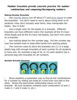 Number Bracelets