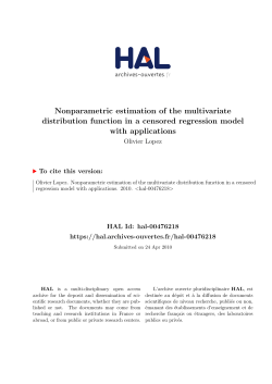 Nonparametric estimation of the multivariate distribution