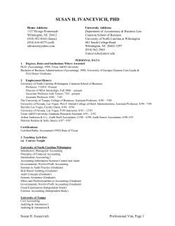 Rishell, T. and S. Ivancevich (2003) &ldquo;Additional