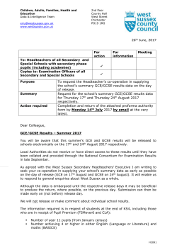 Economic Strategy - West Sussex Services for Schools