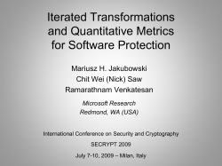 Graph Based Model for Software Tamper Protection