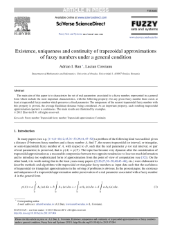 Existence, uniqueness and continuity of trapezoidal approximations