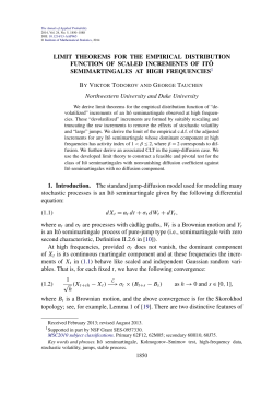 Limit theorems for the empirical distribution function