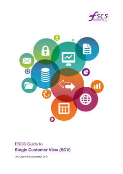SCV - Financial Services Compensation Scheme