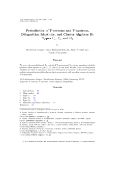 Periodicities of T and Y-systems, dilogarithm identities - IMJ-PRG