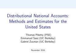 Distributional National Accounts: Methods and