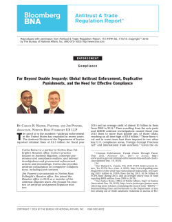 Far beyond double jeopardy: Global antitrust enforcement