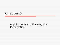 Establishing Sales Call Objectives