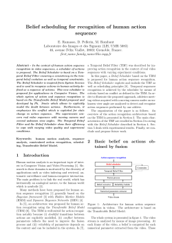 Belief scheduling for recognition of human action sequence