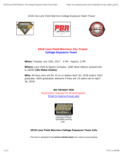 2018 Lenz Field Warriors 15u College Exposure