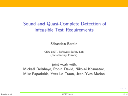 Sound and Quasi-Complete Detection of