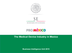 The Medical Device Industry in Mexico