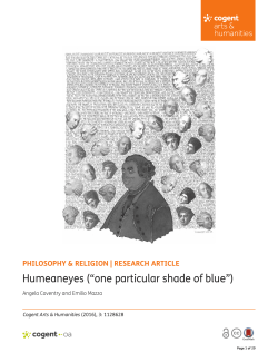 Humeaneyes (&ldquo;one particular shade of blue&rdquo;)