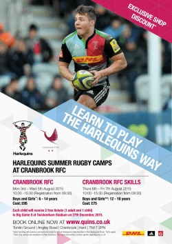 learn to play the harlequins way
