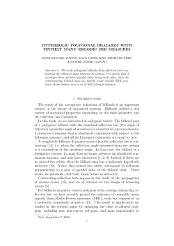 HYPERBOLIC POLYGONAL BILLIARDS WITH FINITELY MANY
