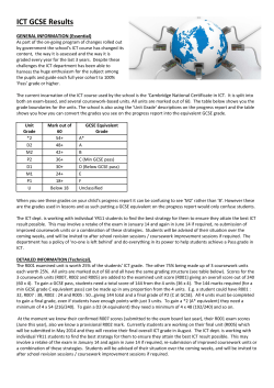 ICT GCSE Results