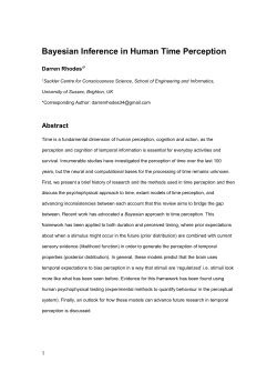 A Bayesian Model of Perceived Event Timing
