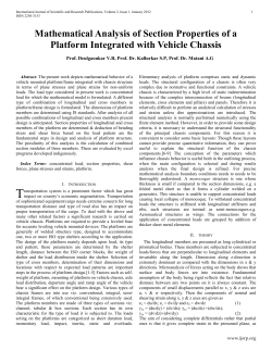 Mathematical Analysis of Section Properties of a Platform Integrated