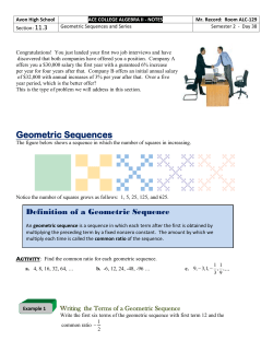 General Term of a Geometric Sequence