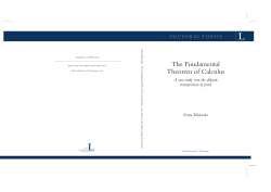 The fundamental theorem of calculus : a case study