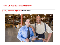 The Characteristics of Partnerships