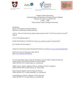 Campus Climate Discussion