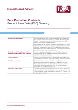 Pure Protection Contracts Product Sales Data
