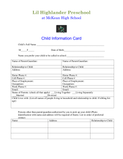 Lil Highlander Preschool - Red Clay School District