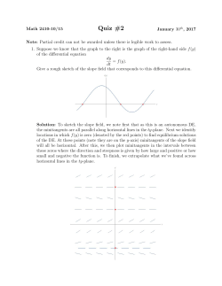 Quiz #2 - UConn Math