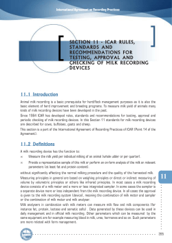 ICAR Recording Guidelienes (Edition: March 2016)