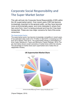 This wiki will look into Corporate Social Responsibility