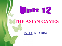 Page 11 Unit 12: The Asian Game Aquatic